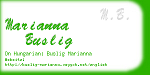 marianna buslig business card